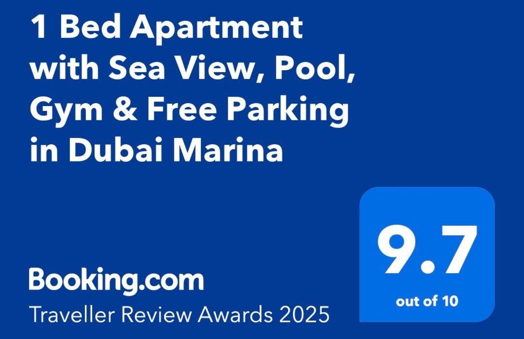 1 Bed Apartment With Sea View, Pool, Gym & Free Parking In Dubai Marina 外观 照片